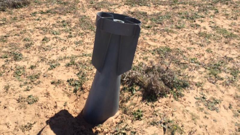 Tail unit of an RBK-series cluster bomb outside Sirte, Libya. © Human Rights Watch, March 2015